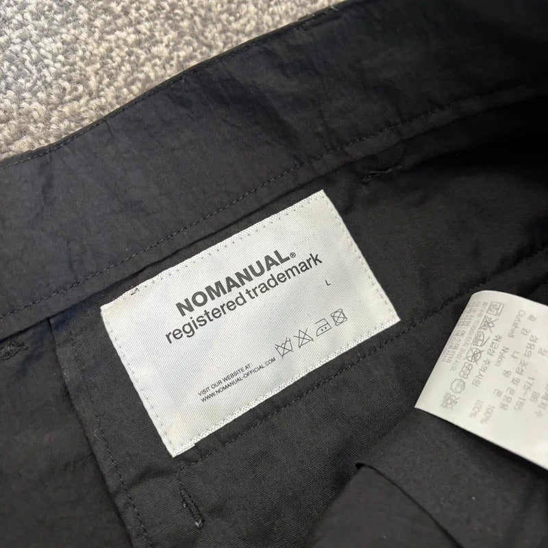NoManual Pleated Nylon Pant Black W32