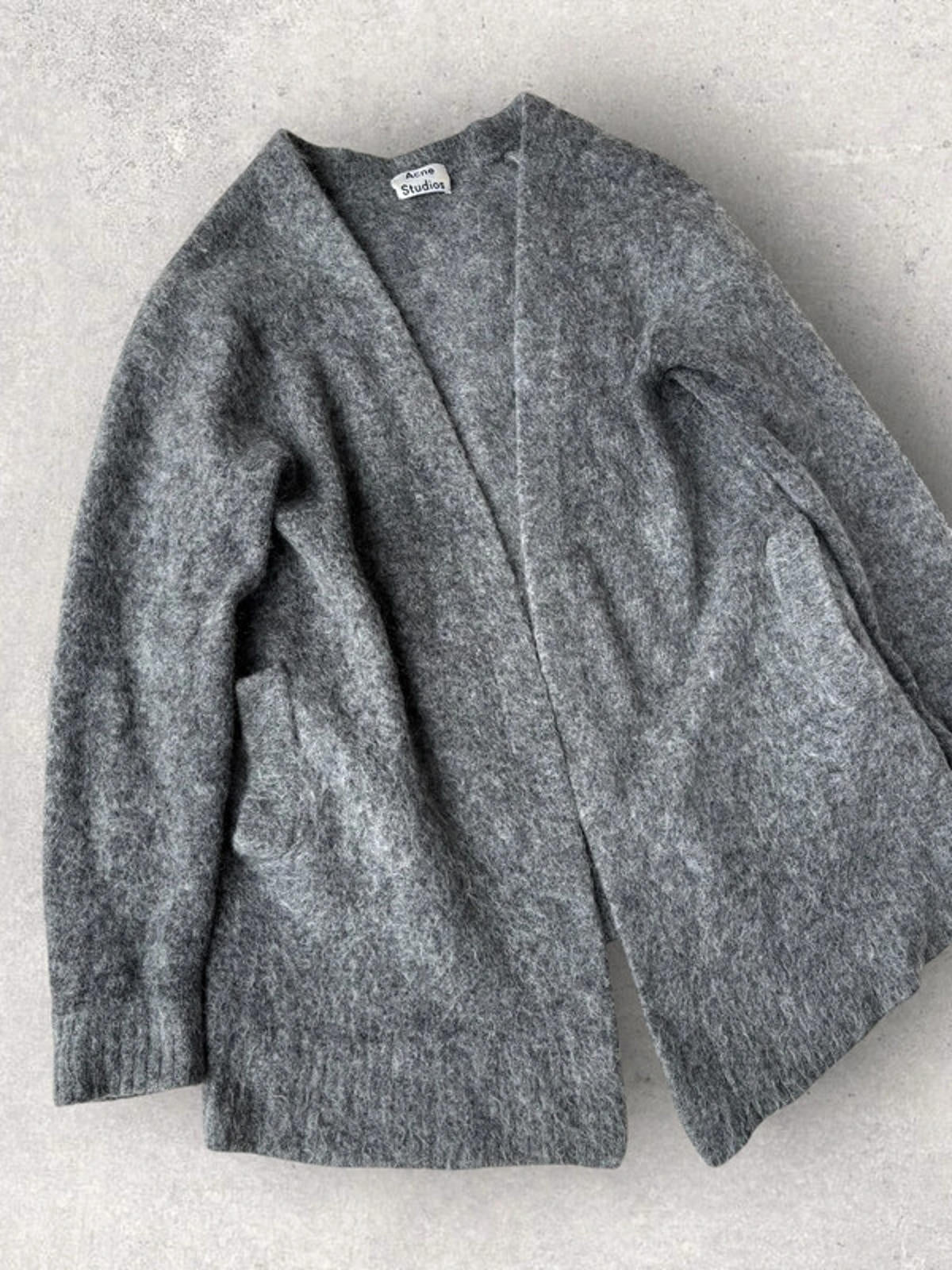 Acne Studios Raya Mohair Cardigan Grey S