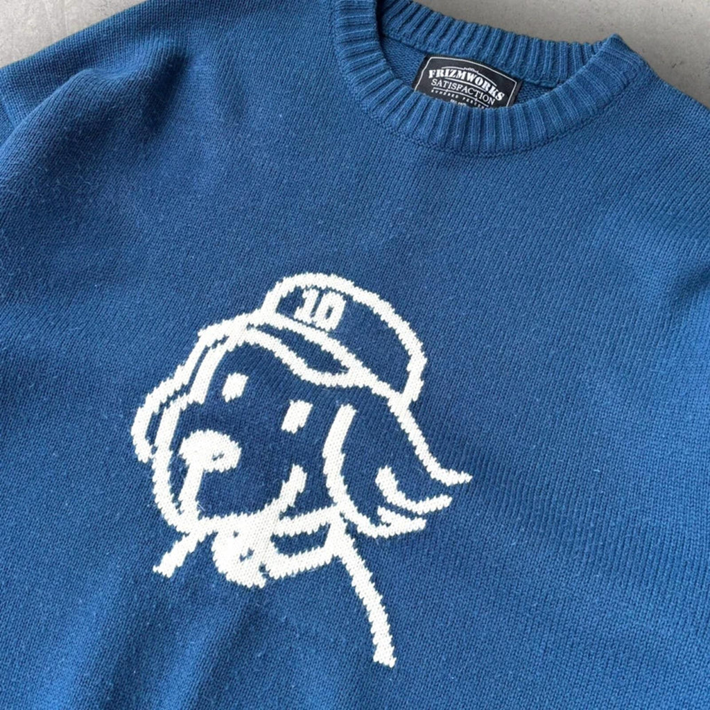 Frizmworks Pup Sketch Knit Blue XL