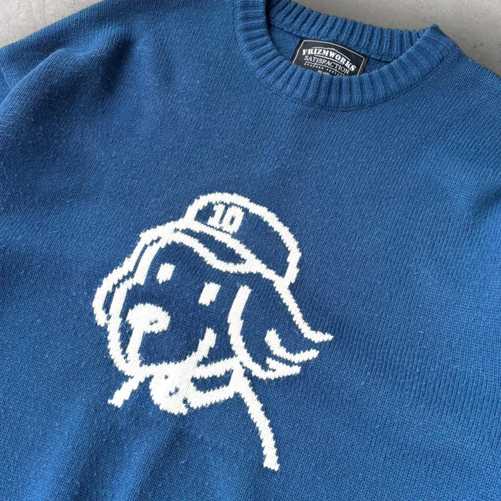 Frizmworks Pup Sketch Knit Blue XL