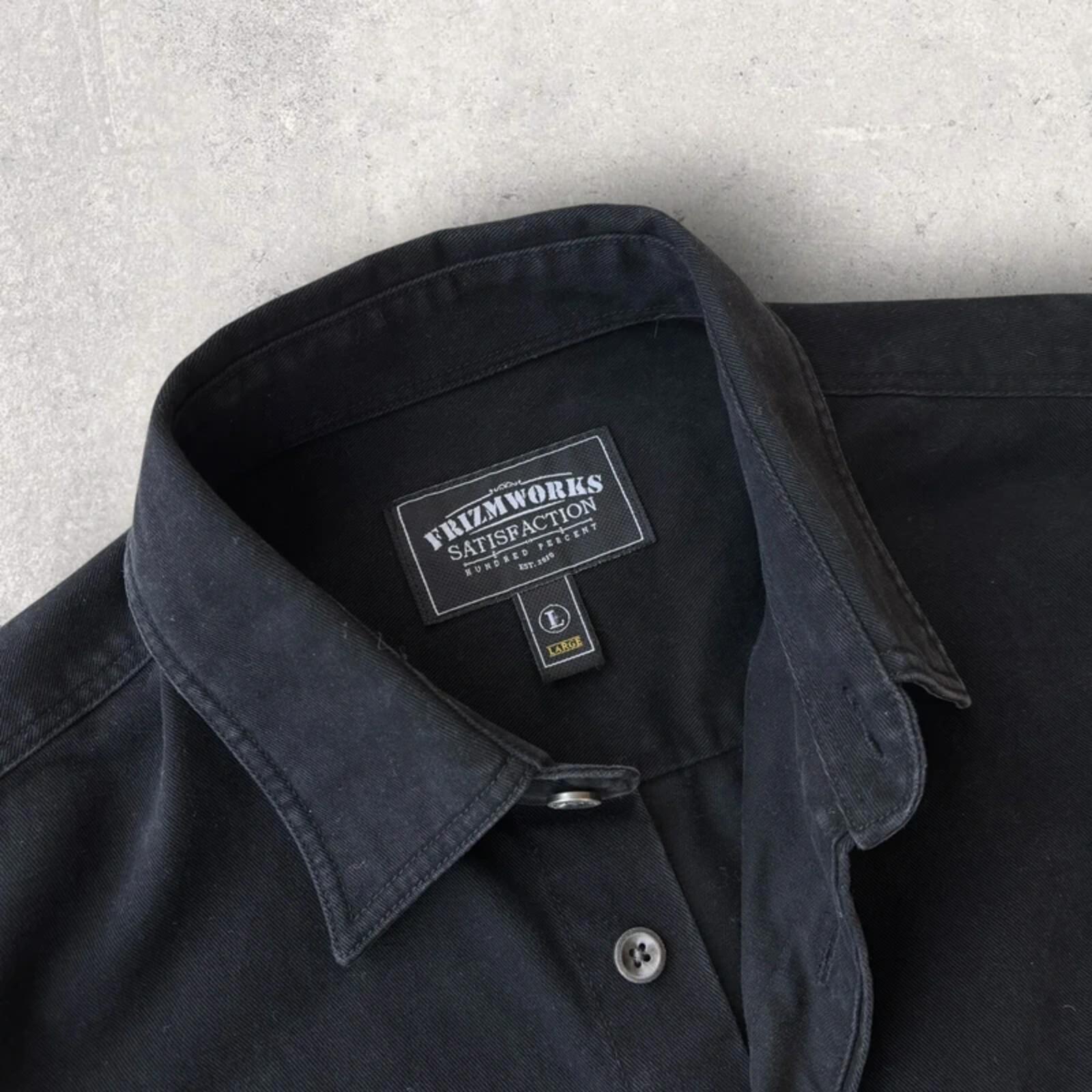 Frizmworks Faded Cotton Trucker Shirt Black L