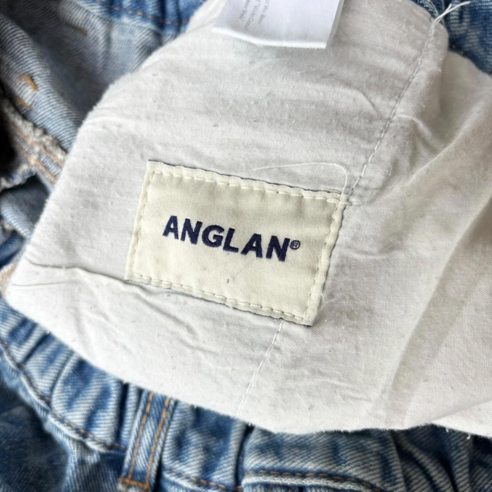 Anglan Ultra Baggy Wide Jean Light Blue L