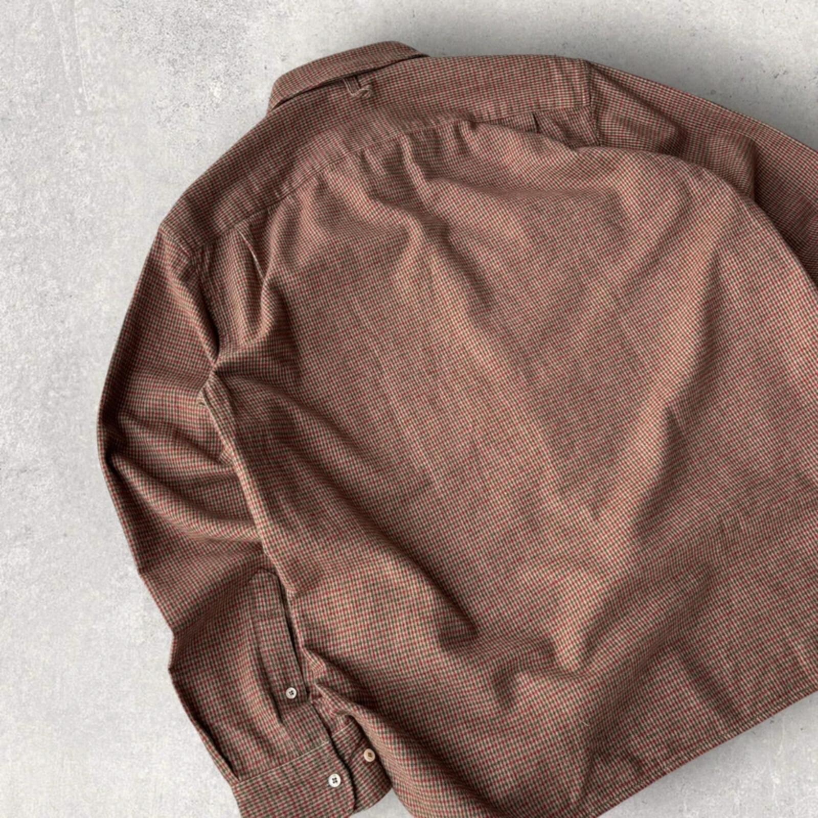 Eastlogue Asymmetric Check Utility Shirt Brown L