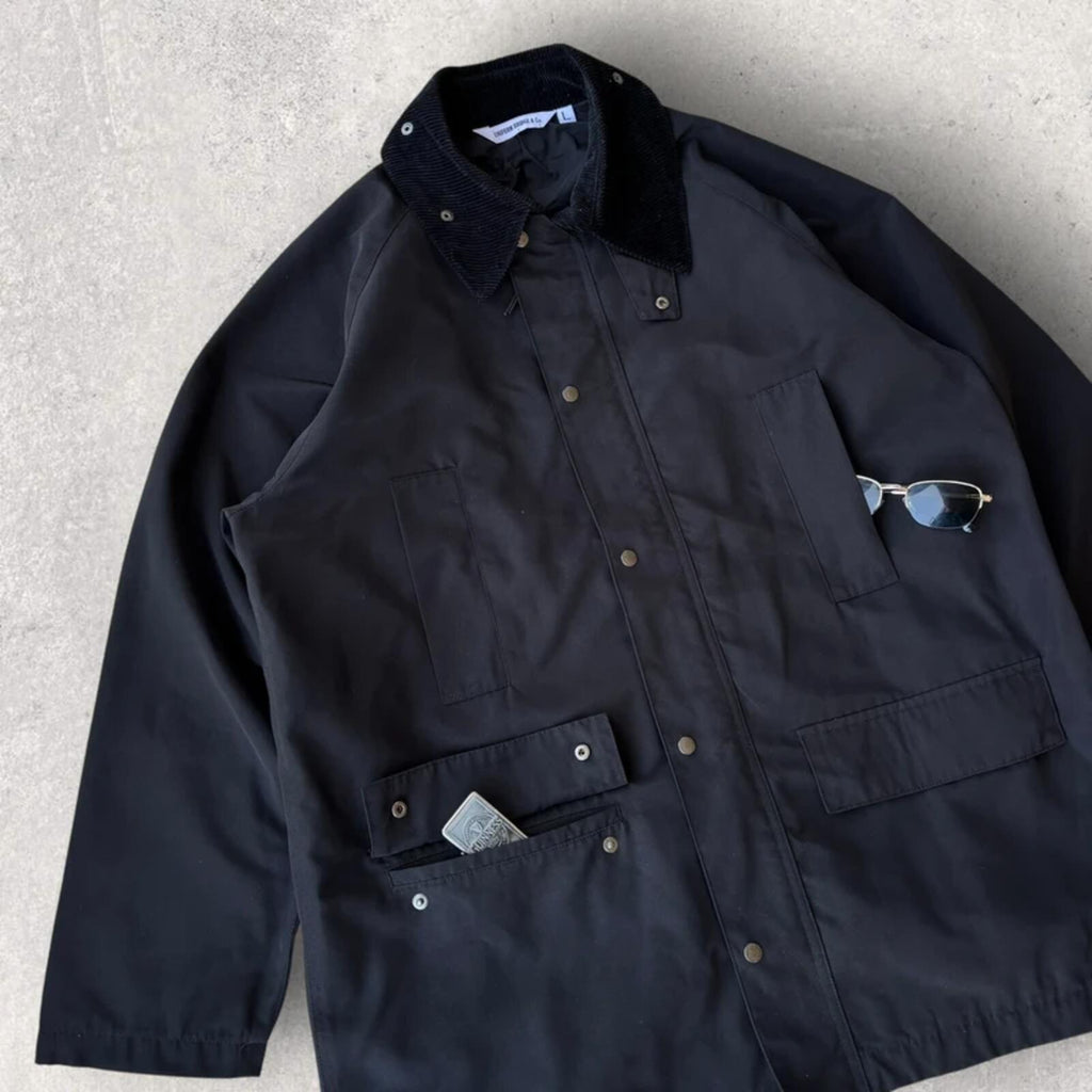 Uniform Bridge Mid Length Utility Coat Black L