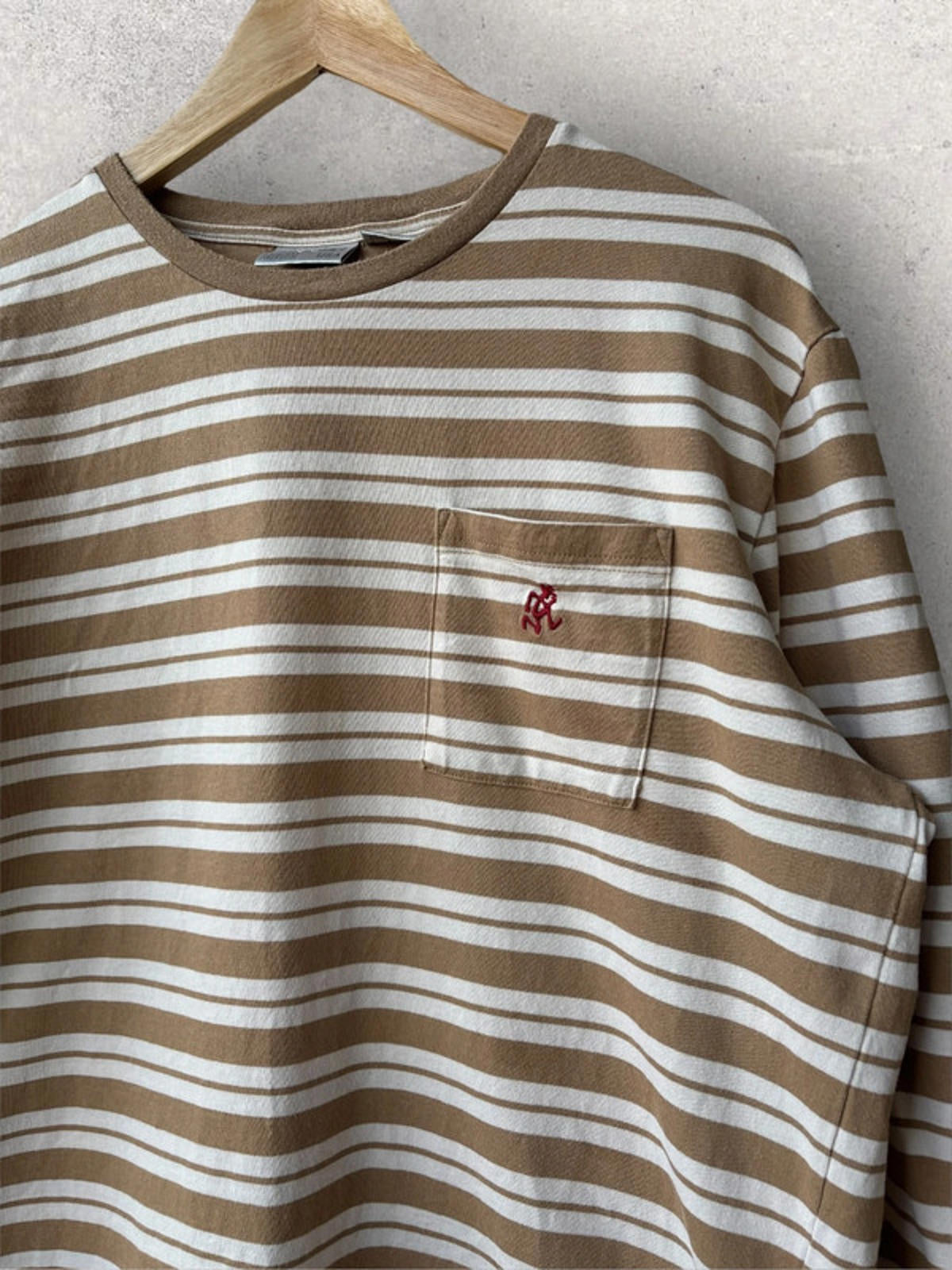 Gramicci Striped One Point Long Sleeve T-Shirt Size S