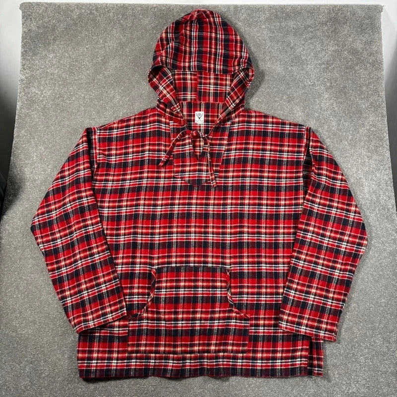 South2 West8 Plaid Mexican Parka Red XXL