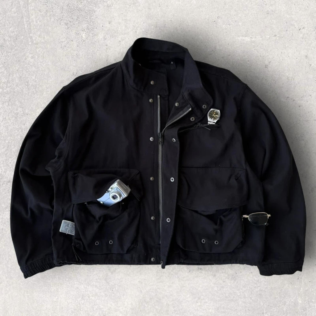 Covernat Cropped Utility Field Jacket Black M