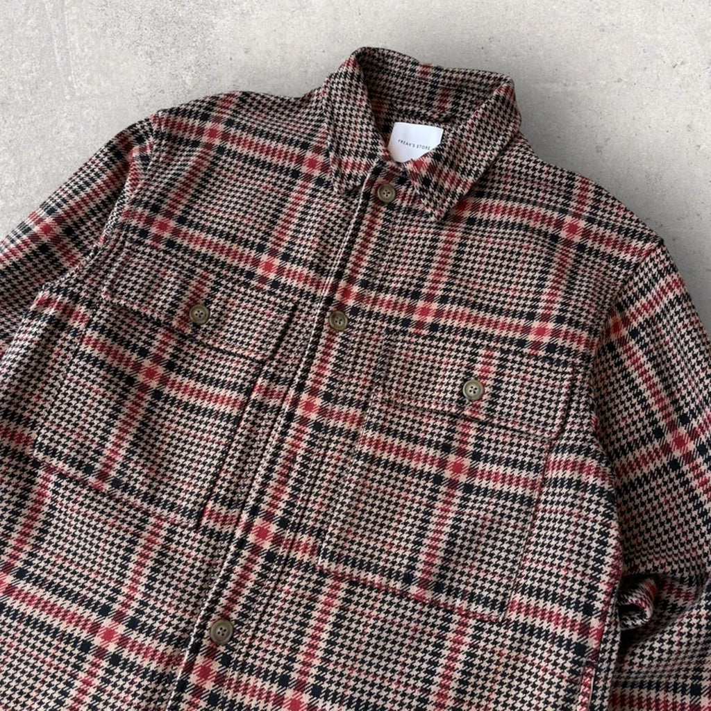 Freaks Store Japan Houndstooth Check Jacket Beige M