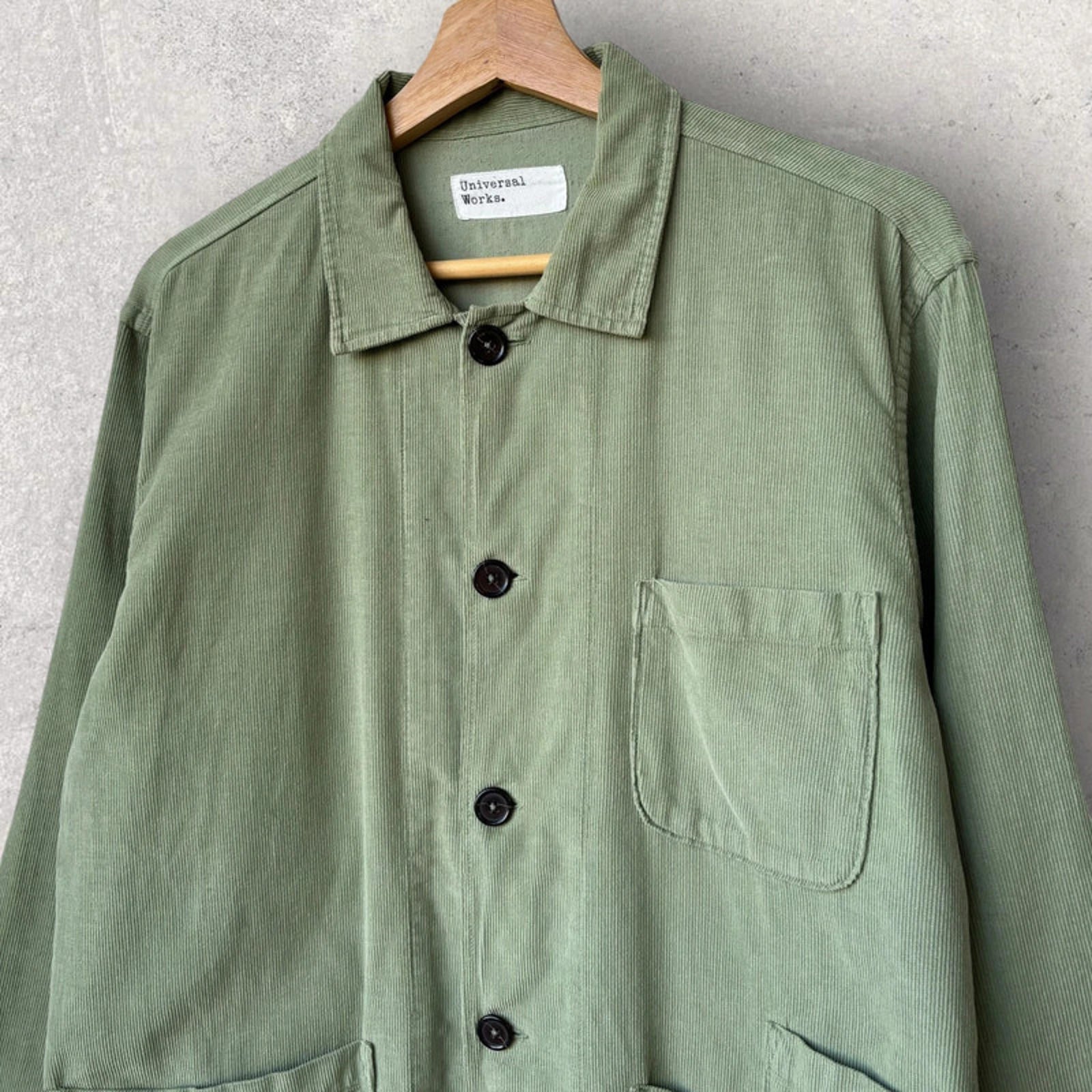 Universal Works Bakers Utility OverShirt Sage M