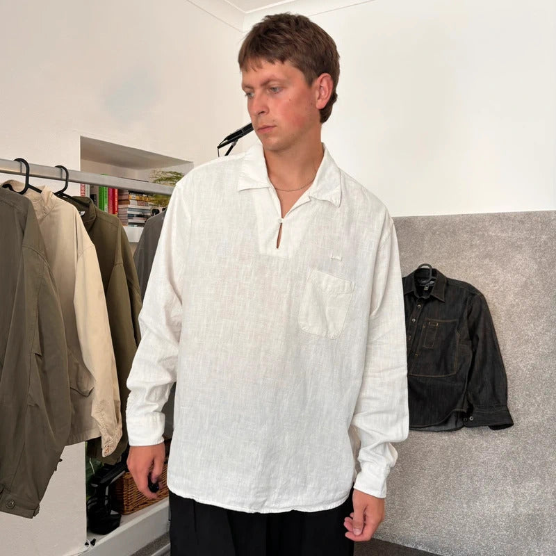 Frizmworks Linen Pullover Shirt Oatmeal XL