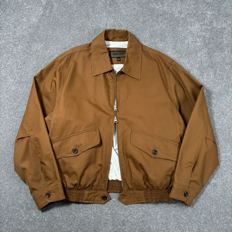Uniform Bridge Cropped Bomber Tan M