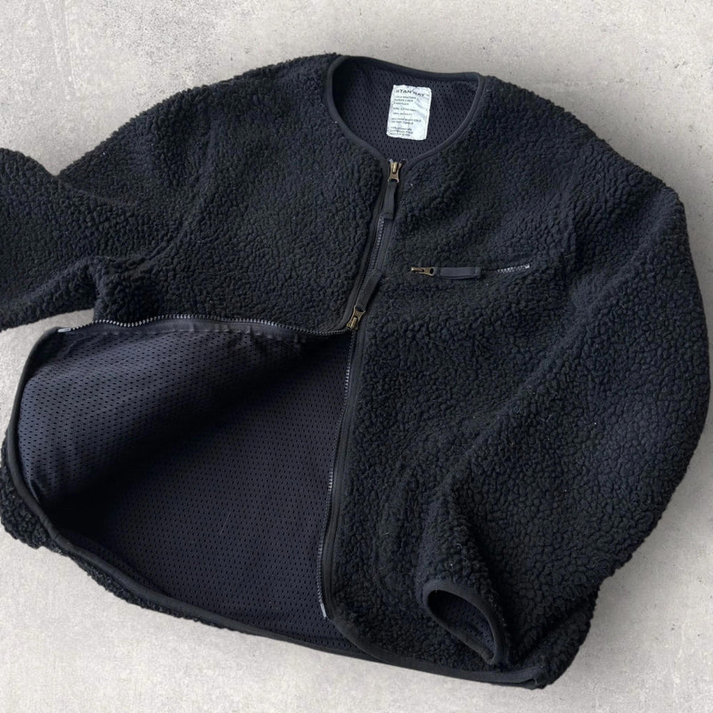 Stan Ray Fleece Liner Cardigan Black XS