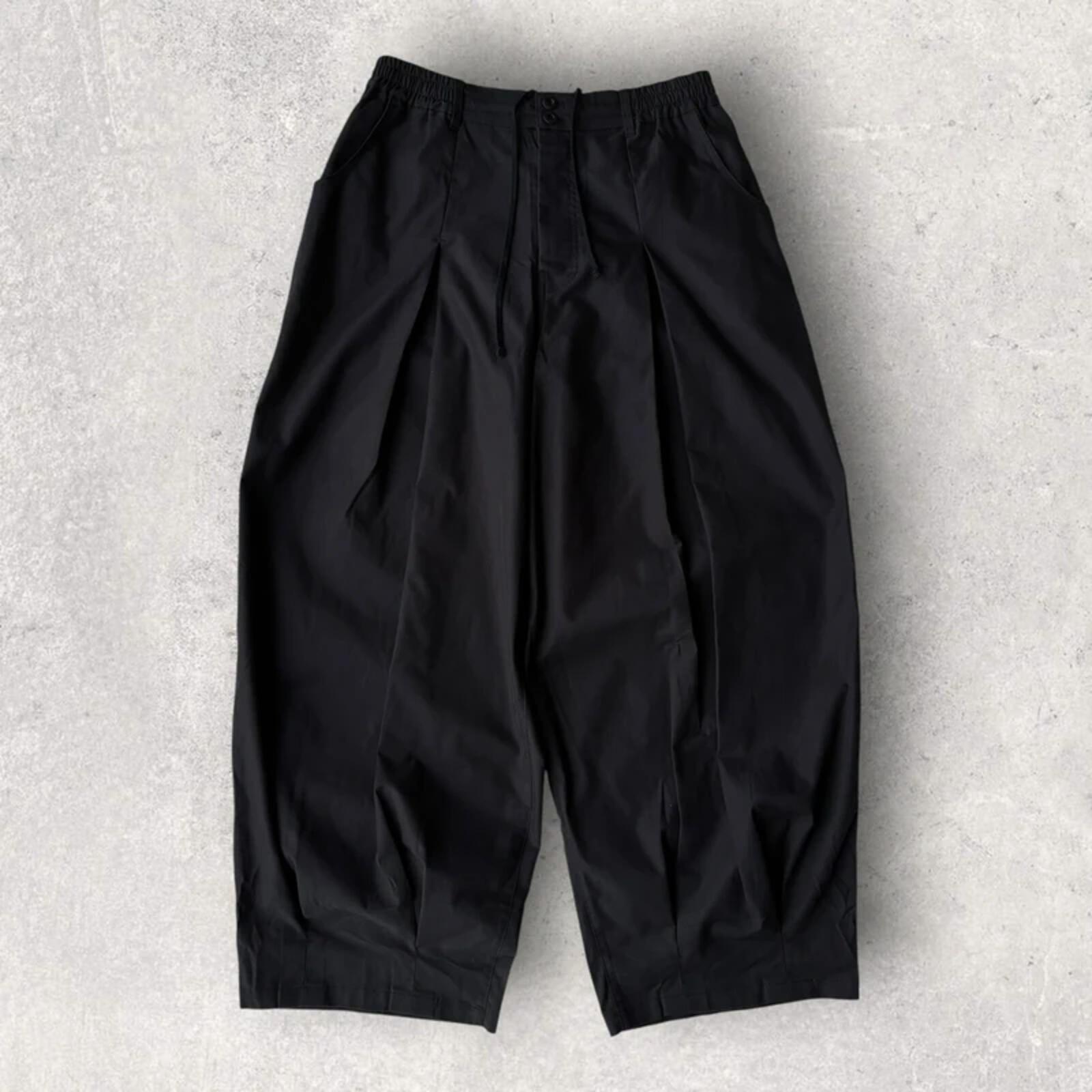 Anglan Pleated Wide Balloon Pant Black L