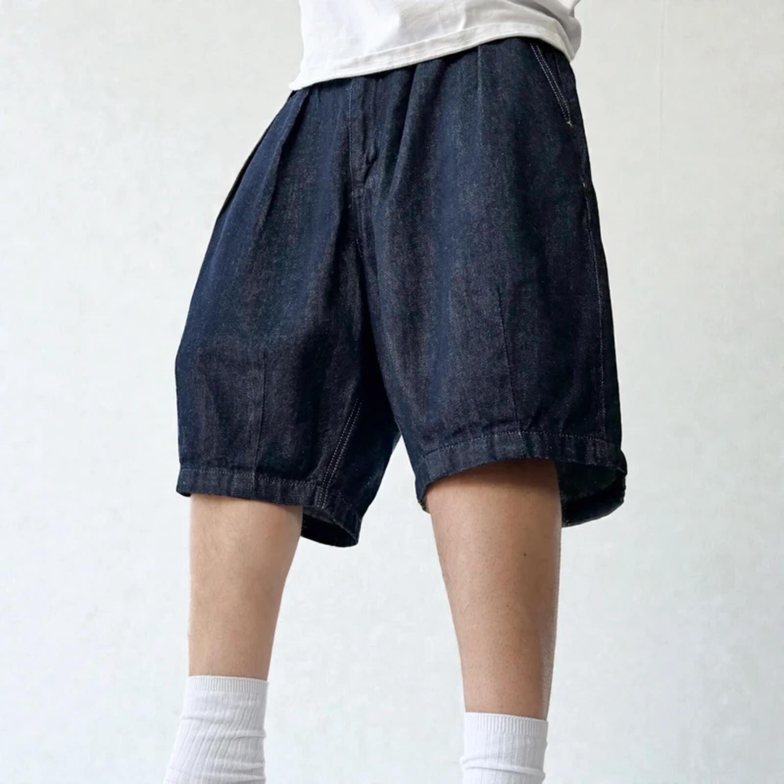 Uniform Bridge Baggy Indigo Denim Short M