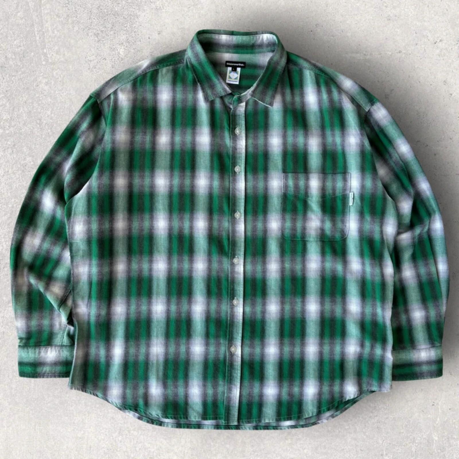 Thisisneverthat Check Flannel Shirt Green L