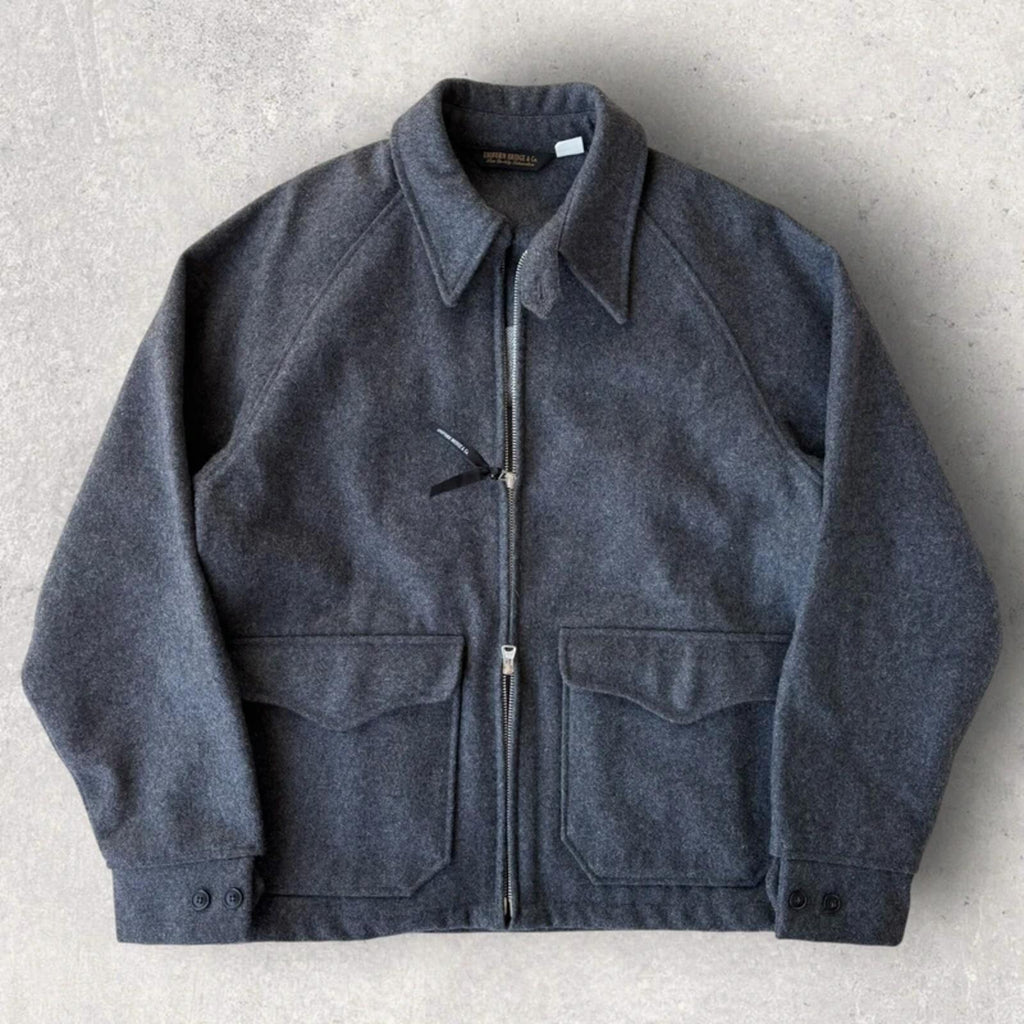 Uniform Bridge Cropped Wool Harrington Jacket M