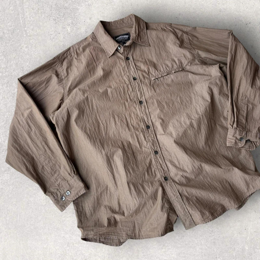 Frizmworks Nylon Double Vent Shirt Brown XL