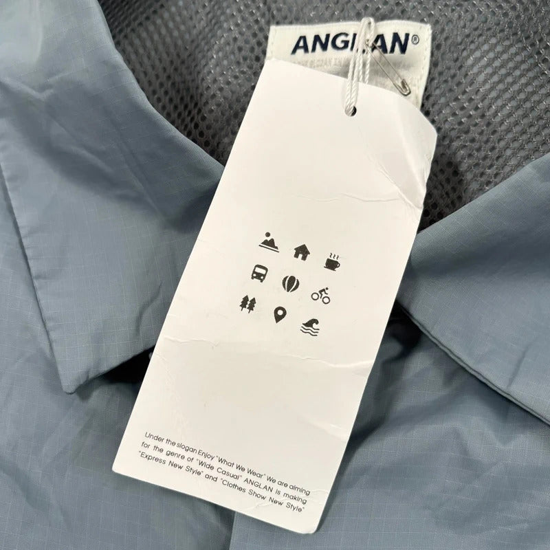 Anglan Nylon Adjustable Shirt Blue L
