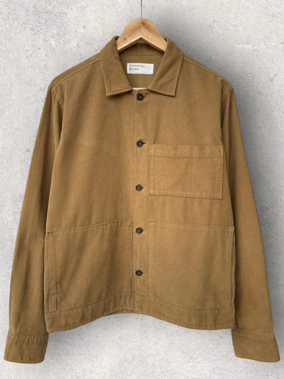 Universal Works Cord Utility Overshirt Tan Size S